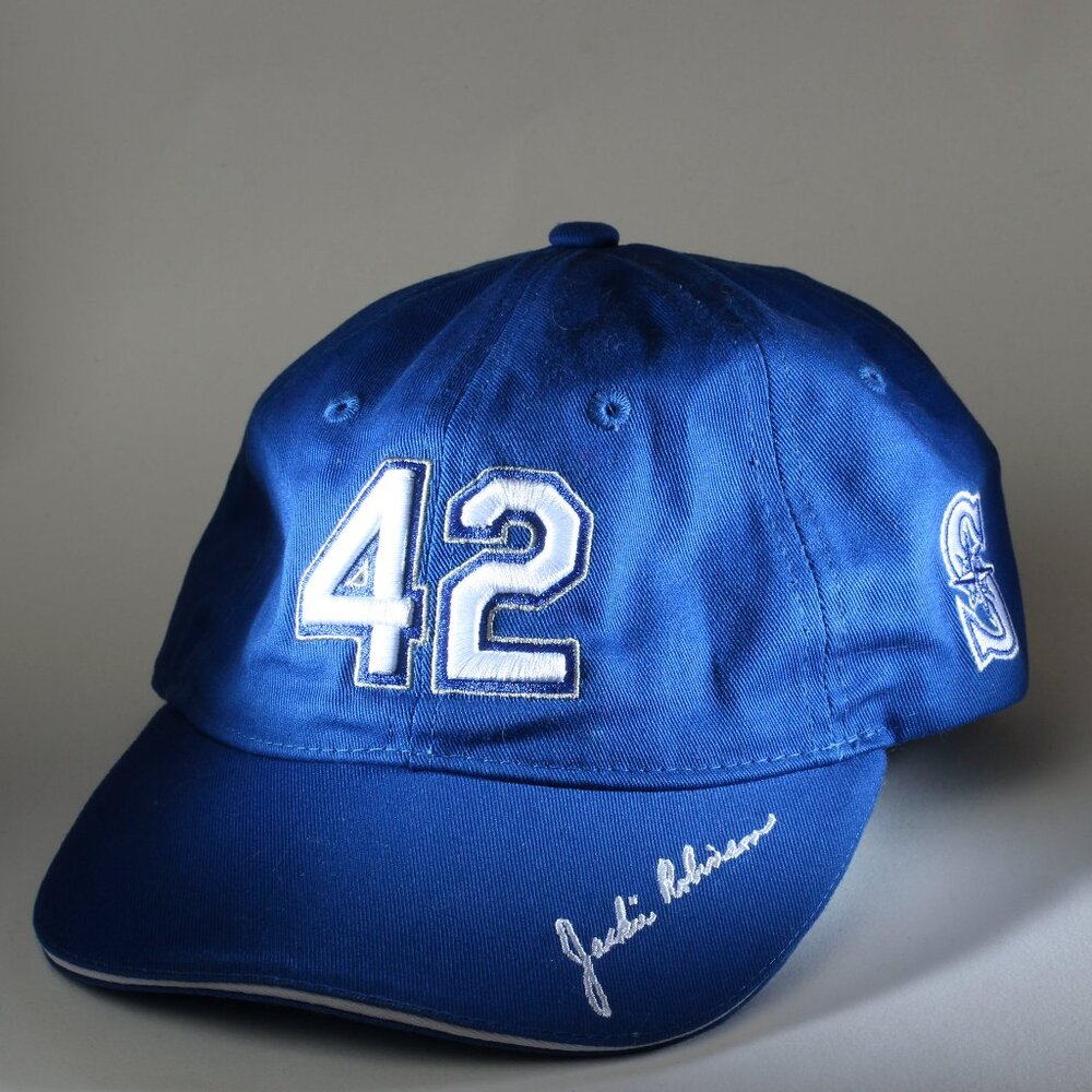 Seattle Mariners Hat Mens One Size Blue Jackie Robinson Tribute Cap